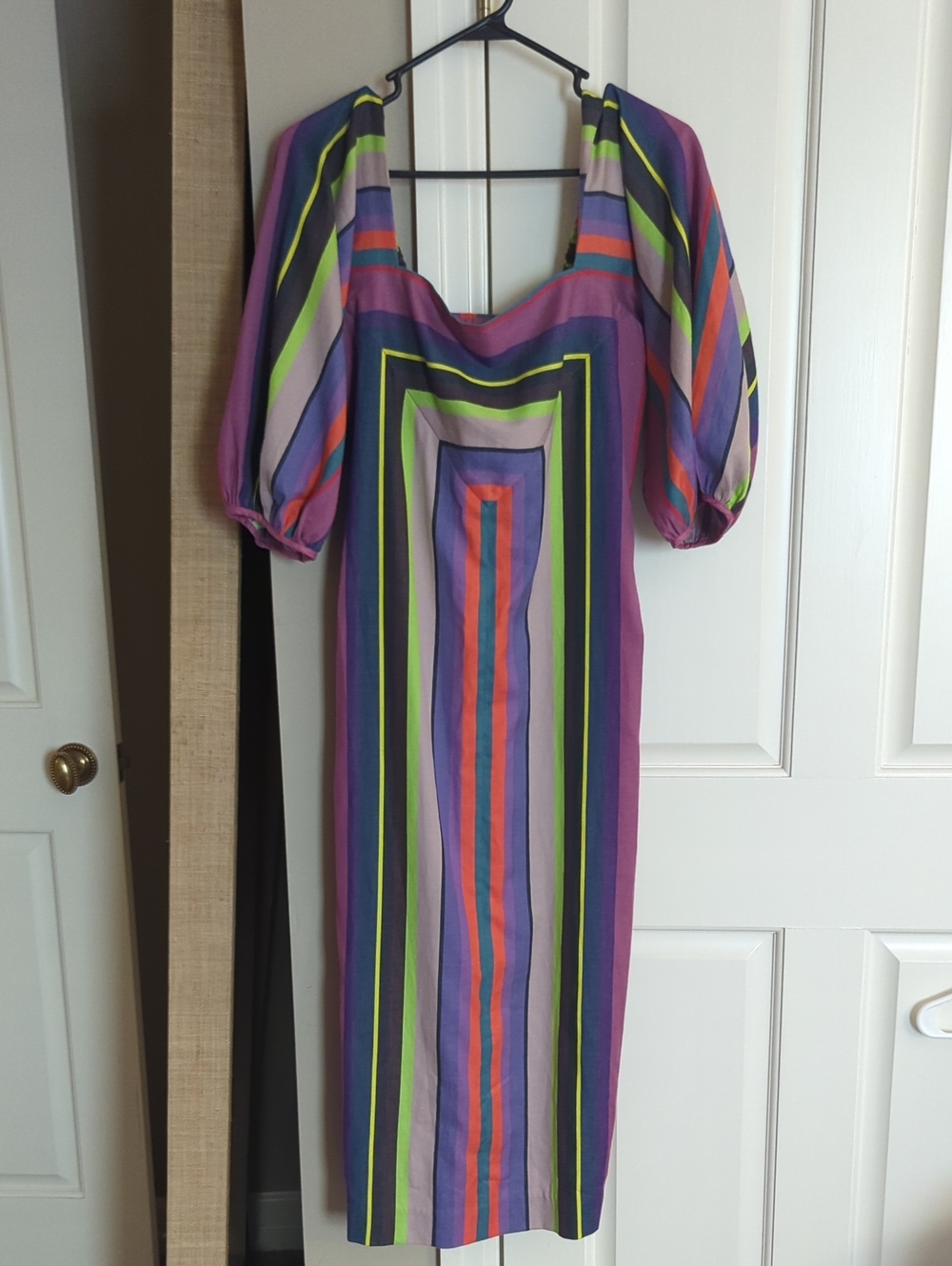 Mara Hoffman Genevieve Dress - Multi Colored Striped Midi Dress